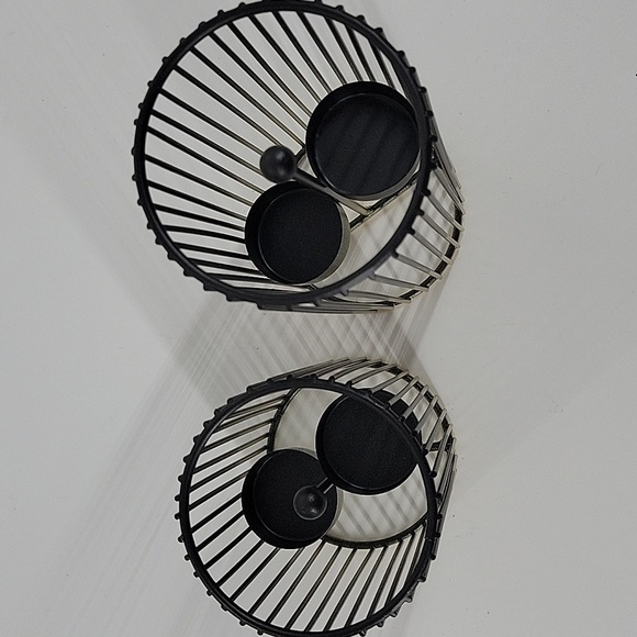 Elegant Black and Gold Candle Holders NEW - Picture 11 of 14